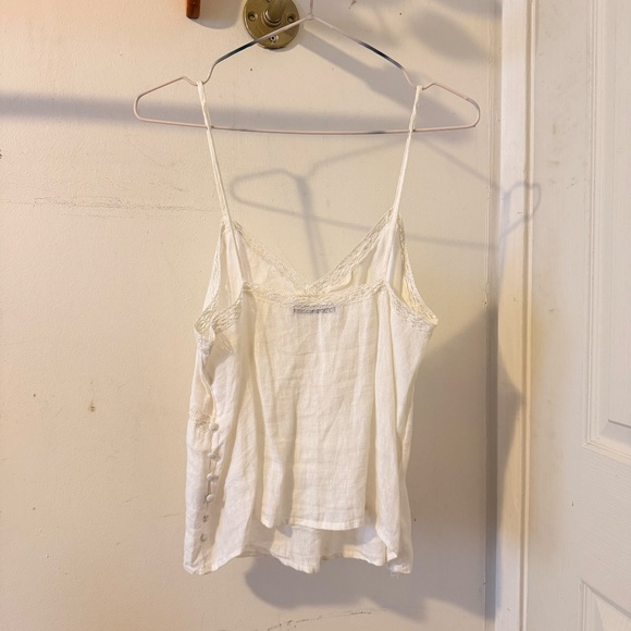 ZARA 100% LINEN SPAGHETTI TOP XS - S - Picture 4 of 17